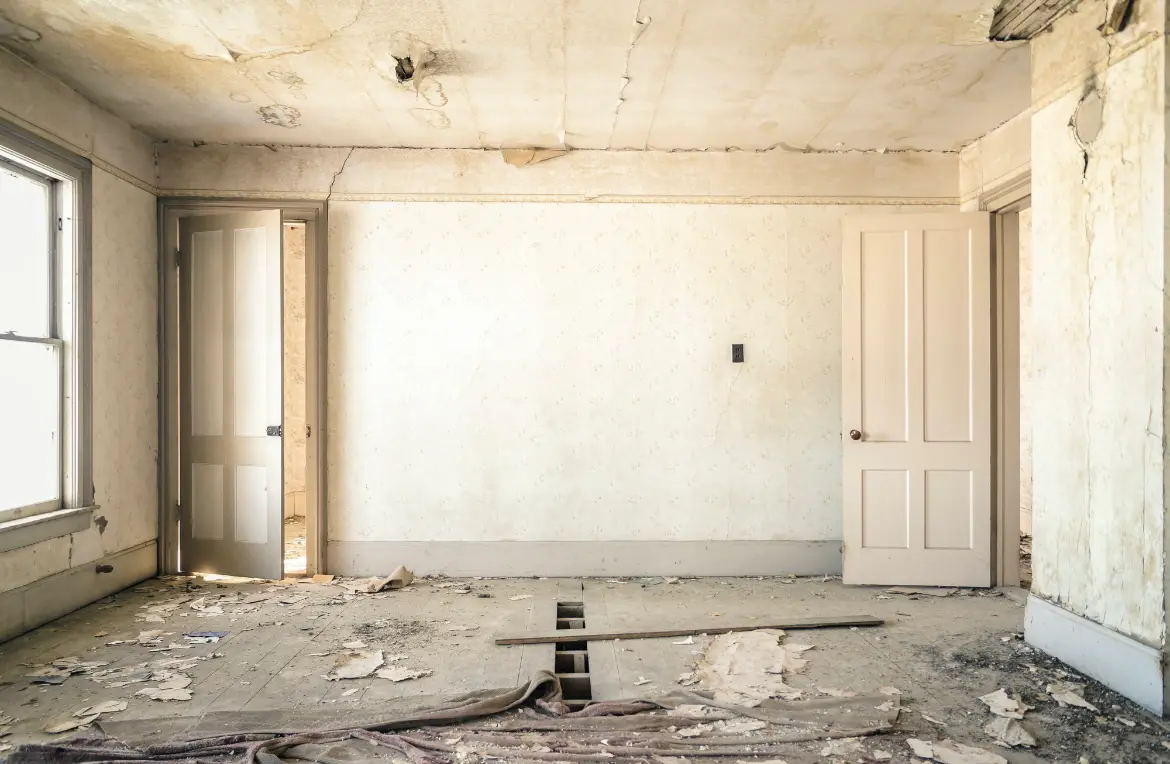 Waste disposal crew managing a cleanout project in West Covina